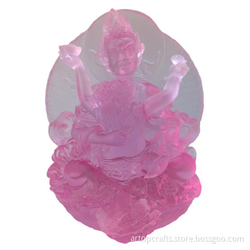Liu li (Colored Glaze) Pink Mammon